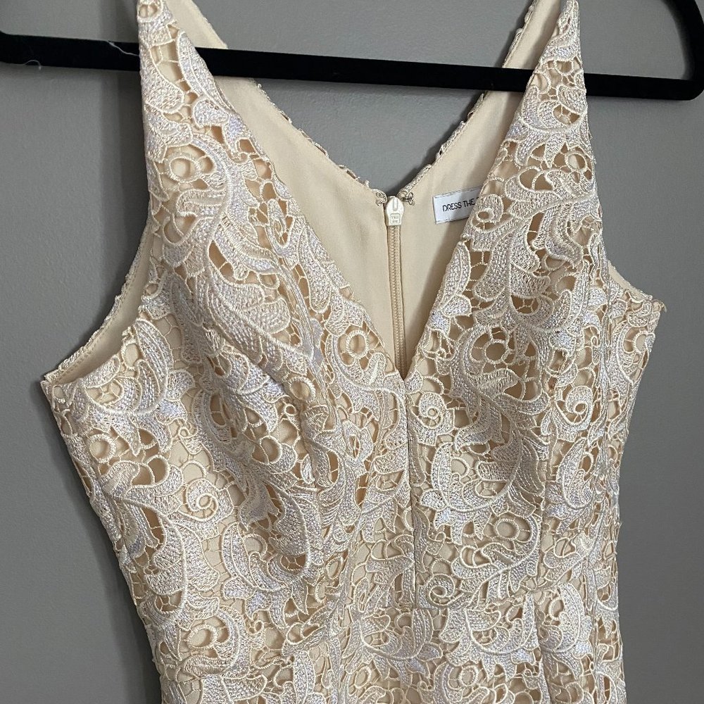 Dress the Population Floral Cocktail Dress